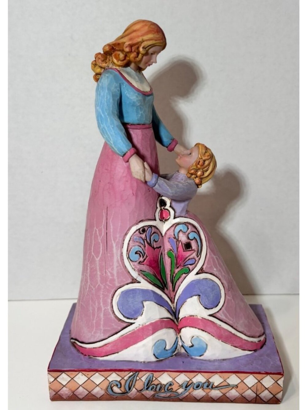 2006 JIM SHORE "I LOVE YOU" MOTHER / DAUGHTER FIGURINE #C4007243